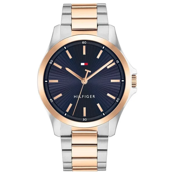 Tommy Hilfiger Bruce Th1792193 Çelik Kordon Rose Gold-Lacivert Erkek Kol Saati - Görsel 2