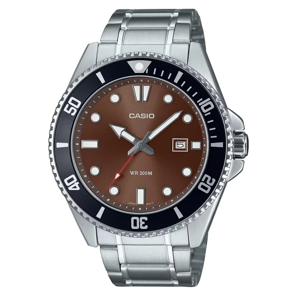 Casio Standart Mdv-107d-5avdf Siyah-Kahverengi Erkek Kol Saati - Görsel 3