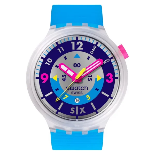 Swatch Neon Hielo Sb01k400 Kol Saati - Görsel 2