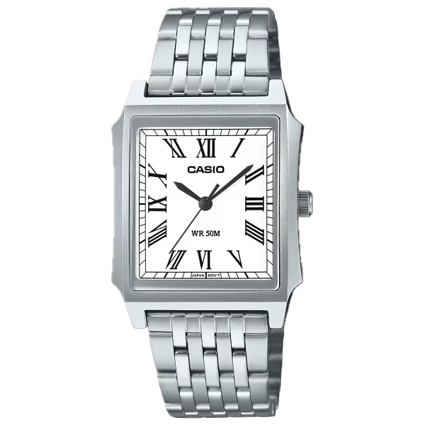 Casio Standart Mtp-B190d-7bvdf Çelik Kordon Beyaz Erkek Kol Saati - Görsel 4