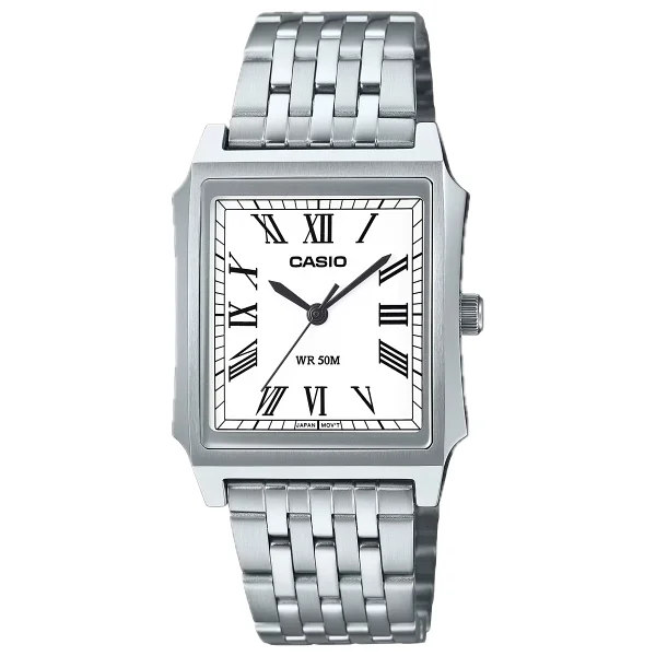 Casio Standart Mtp-B190d-7bvdf Çelik Kordon Beyaz Erkek Kol Saati - Görsel 3