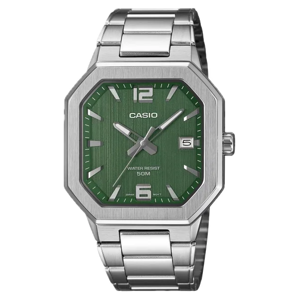 Casio Standart Mtp-B195d-3avdf Çelik Kordon Yeşil Kol Saati - Görsel 2