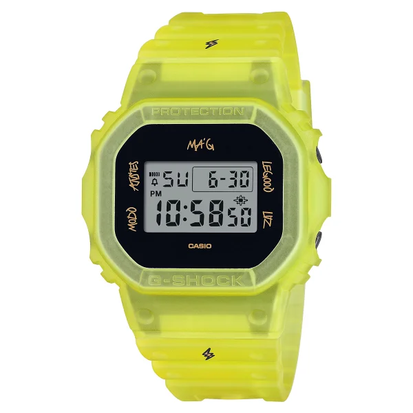 Casio G-Shock Dwe-5600jb-1a9 Sarı-Siyah Erkek Kol Saati - Görsel 2