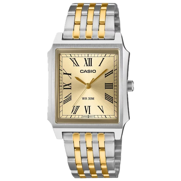 Casio Standart Mtp-B190sg-9bvdf Çelik Kordon Gümüş-Altın Erkek Kol Saati - Görsel 2
