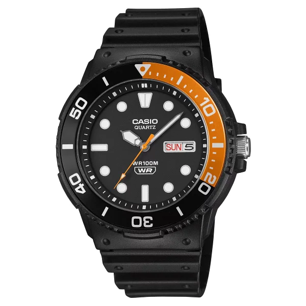 Casio Standart Mrw-230h-1e4vdf Siyah-Turuncu Erkek Kol Saati - Görsel 2