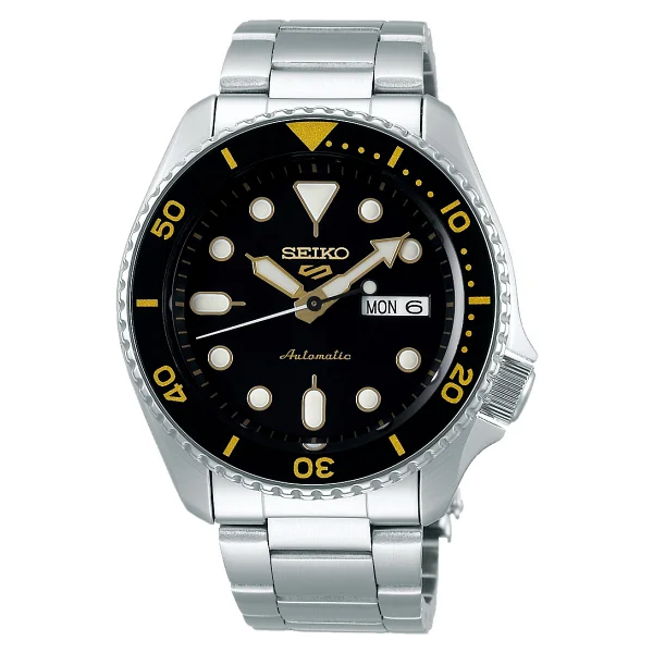 Seiko 5 Sports Skx Srpd57k Çelik Kordon Siyah-Sarı Erkek Kol Saati - Görsel 3