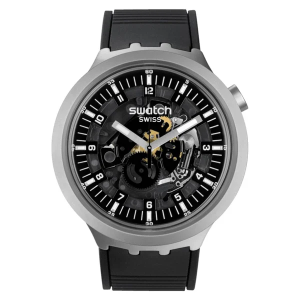 Swatch Big Bold Irony Dark Irony Sb07s105 Erkek Kol Saati - Görsel 5