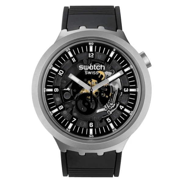 Swatch Big Bold Irony Dark Irony Sb07s105 Erkek Kol Saati - Görsel 4