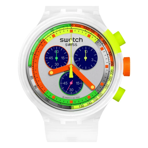 Swatch Neon Jelly Sb02k100 Kol Saati - Görsel 3