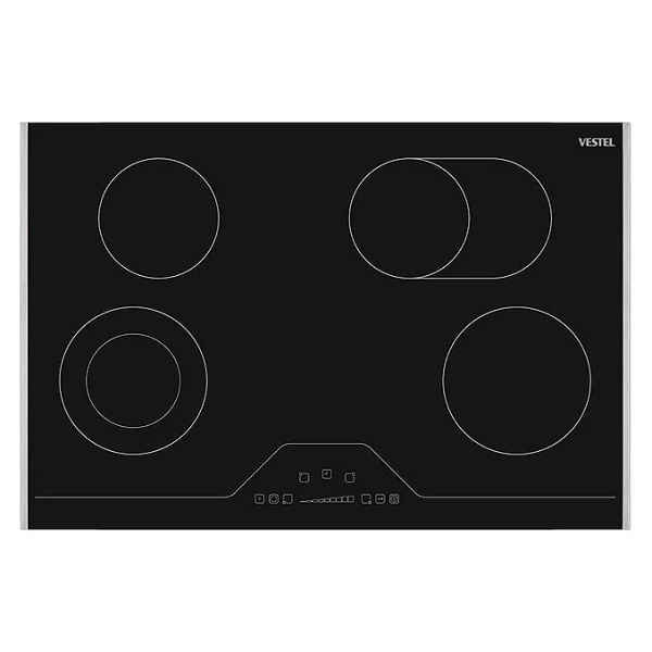 Vestel Ao-78370 S Siyah Vitroseramik Elektrikli Ankastre Ocak - Görsel 2