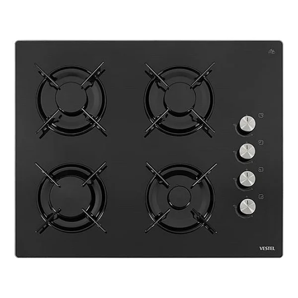 Vestel Ao-65104 S-T Siyah Cam Ankastre Ocak - Görsel 2