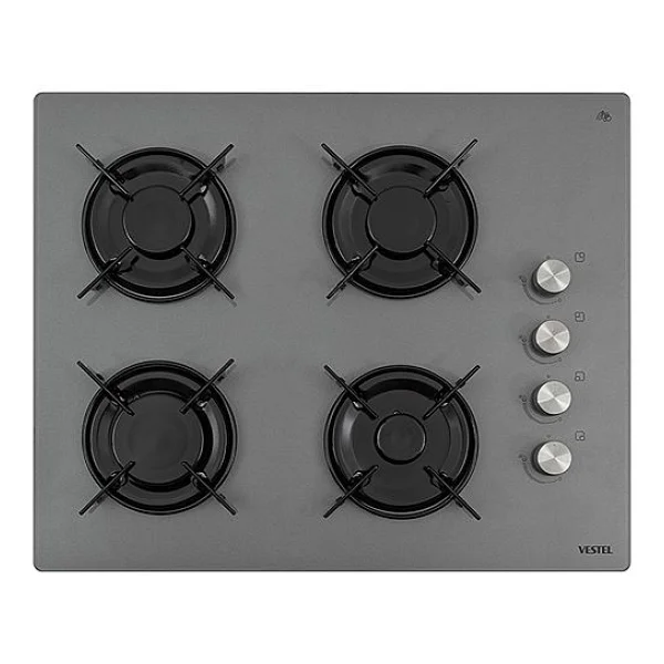 Vestel AO-65104 G-T Gri Ankastre Cam Ocak - Görsel 2