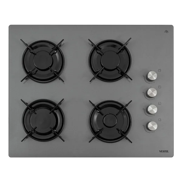 Vestel Ao-65104 G-Dg-T Gri Ankastre Cam Ocak - Görsel 2