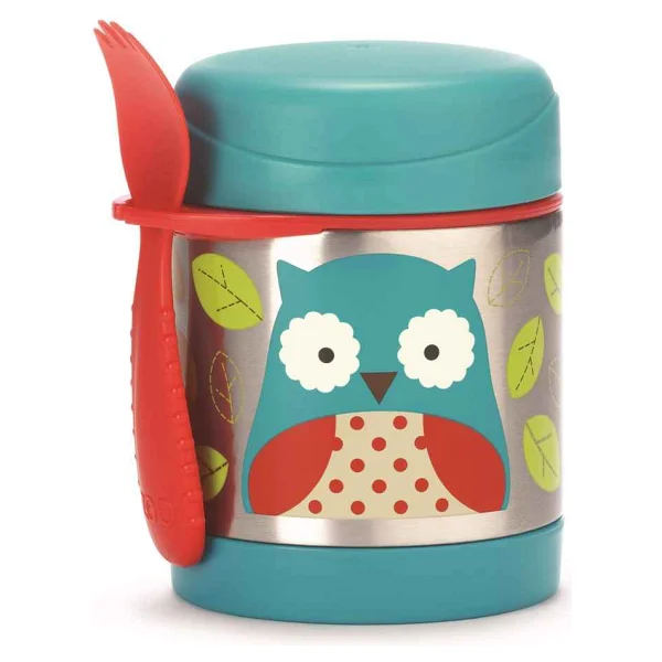 Skip Hop Zoo Baykuş Paslanmaz Çelik Termos 325 Ml - Görsel 5
