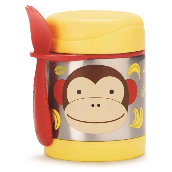 Skip Hop Zoo Maymun Paslanmaz Çelik Termos 325 Ml - Görsel 6
