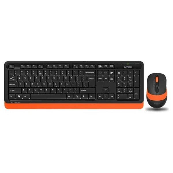 A4 Tech FG1010 Kablosuz Standart Turuncu Q Klavye Mouse - Görsel 6
