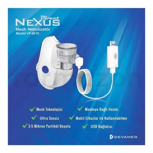 Direct Nexus Vp-M10 USB Portatif Mesh Nebulizatör - Görsel 4