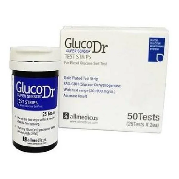GlucoDr 50'li Şeker Ölçüm Stribi - Görsel 2
