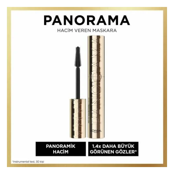 L'oreal Paris Panorama Hacim Veren Siyah Maskara - Görsel 5