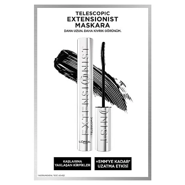 L'oreal Paris Telescopic Extensionist Siyah Maskara - Görsel 3