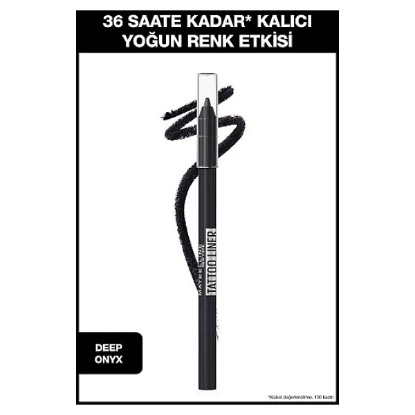 Maybelline Tattoo Liner 900 Deep Onyx Jel Göz Kalemi - Görsel 2