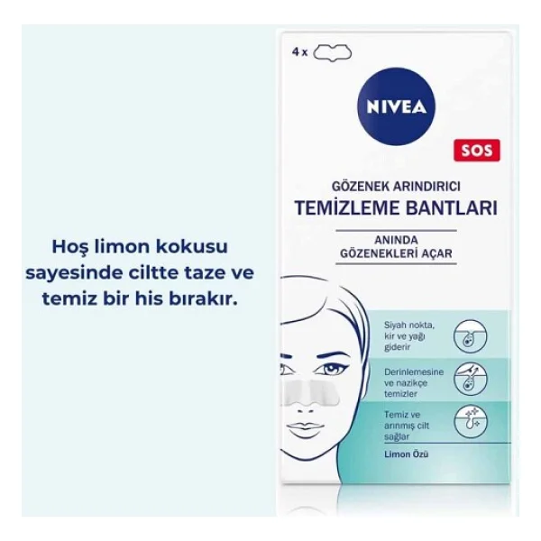 Nivea Gözenek Arındırıcı Sos 4'lü Yüz Temizleme Bandı - Görsel 7