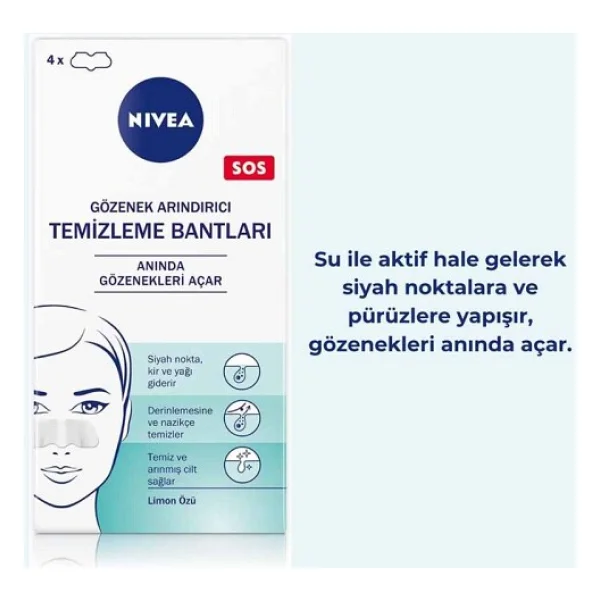 Nivea Gözenek Arındırıcı Sos 4'lü Yüz Temizleme Bandı - Görsel 6