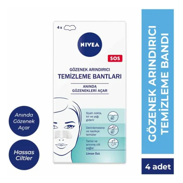Nivea Gözenek Arındırıcı Sos 4'lü Yüz Temizleme Bandı - Görsel 4