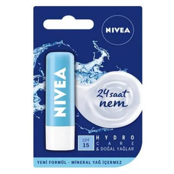 Nivea Hydro Care Dudak Bakım Kremi 4.8 Gr - Görsel 8