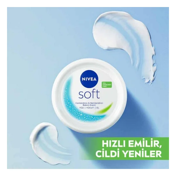 Nivea Soft Nemlendirici Bakım Kremi 300 Ml - Görsel 7
