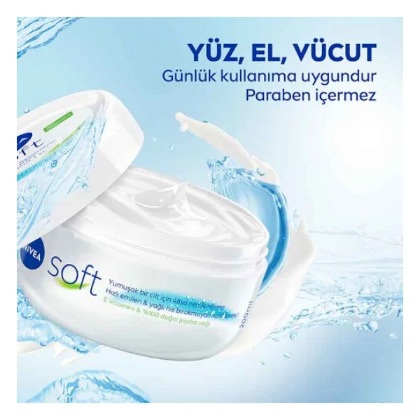 Nivea Soft Nemlendirici Bakım Kremi 300 Ml - Görsel 6