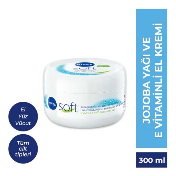 Nivea Soft Nemlendirici Bakım Kremi 300 Ml - Görsel 4