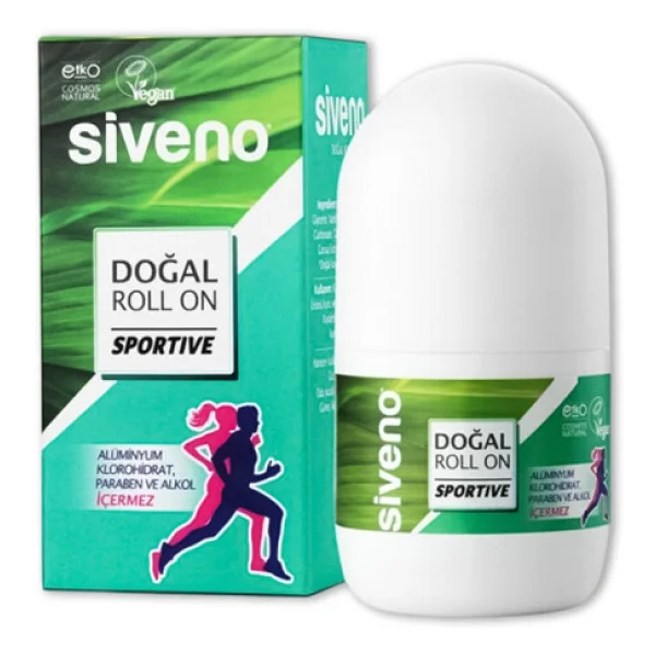 Siveno %100 Doğal Sportif 50 ml Roll-On Deodorant - Görsel 4