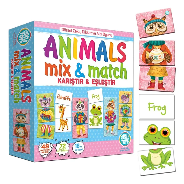 Circle Toys Animals Mix & Match - Görsel 3