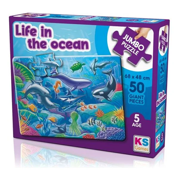 Ks Games Life In The Ocean Jumbo 50 Parça Puzzle - Görsel 3