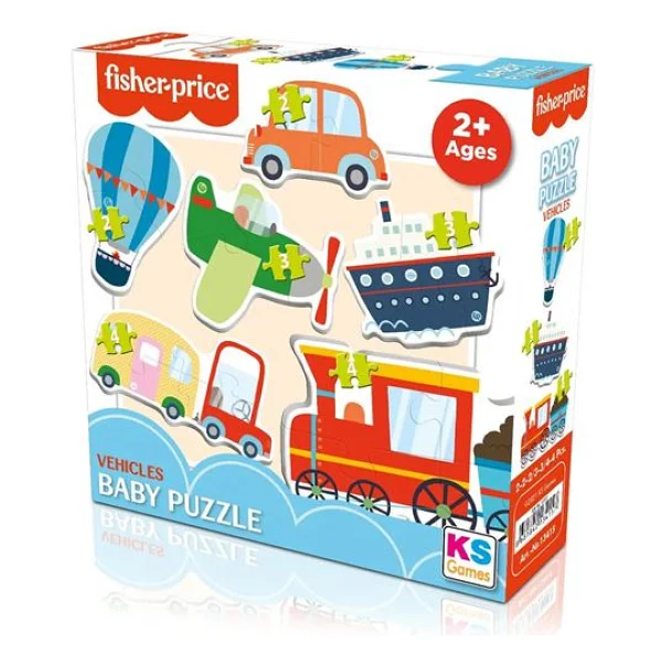 Fisher Price 6 İn 1 Baby Vehicles Puzzle 13415 - Görsel 4