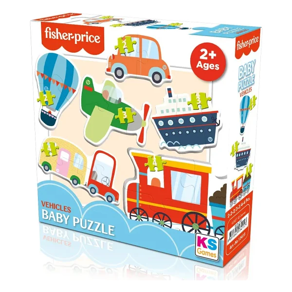 Fisher Price 6 İn 1 Baby Vehicles Puzzle 13415 - Görsel 3