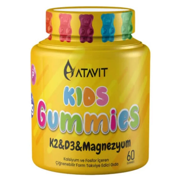 Atavit Kids Gummies K2 D3 Magnezyum 60 Tablet - Görsel 6