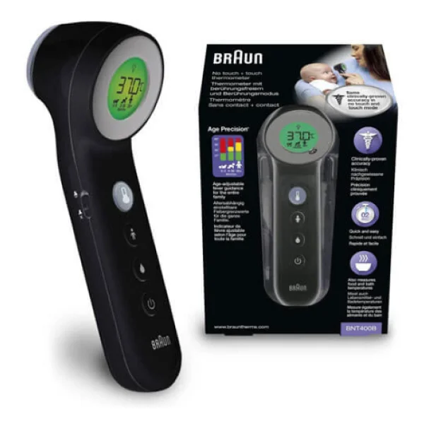 Braun Bnt 400b Alından Temassız Ateş Ölçer Siyah - Görsel 2
