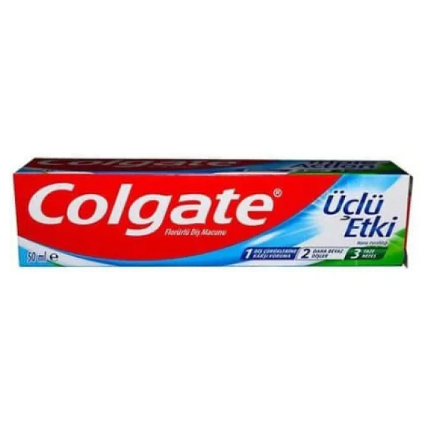 Colgate Üçlü Etki Beyazlatıcı 50 Ml Florürlü Diş Macunu - Görsel 3