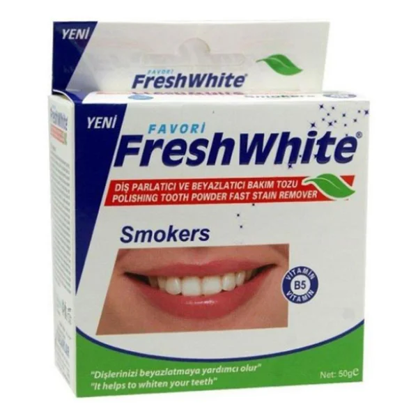 Fresh White Beyazlatıcı Ve Parlatıcı Smokers Diş Tozu 50 Gr - Görsel 3