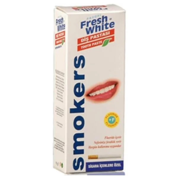 Fresh White Smokers Sigara İçenlere Özel 90 Gr Diş Pastası - Görsel 5