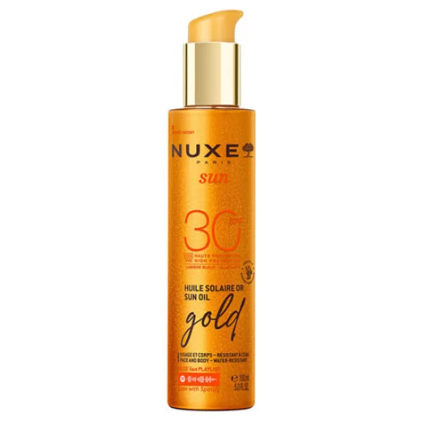 Nuxe Sun Gold Işıltılı 150 Ml 30 Faktör Bronzlaştırıcı Yağ - Görsel 4