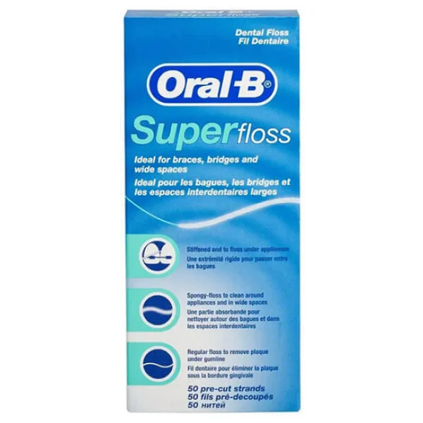Oral-B Super Floss 50'li Diş İpi - Görsel 3