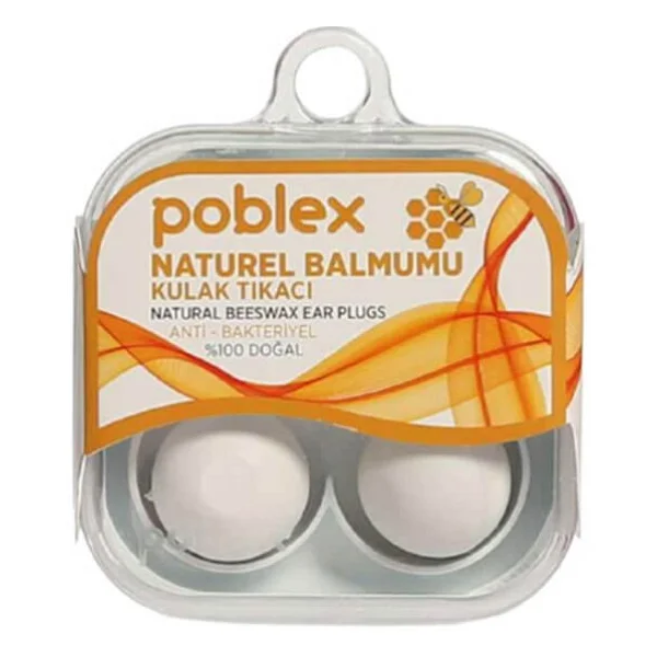 Poblex Naturel Balmumu 2'li Kulak Tıkacı - Görsel 3