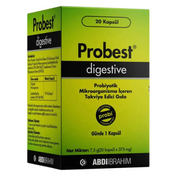 Probest Digestive Probiyotik 20 Kapsül - Görsel 3