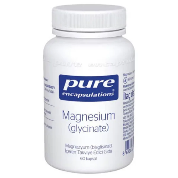 Pure Encapsulations Magnesium (Glycinate) 60 Kapsül Yetişkinler İçin Aromasız Takviye Gıda - Görsel 5