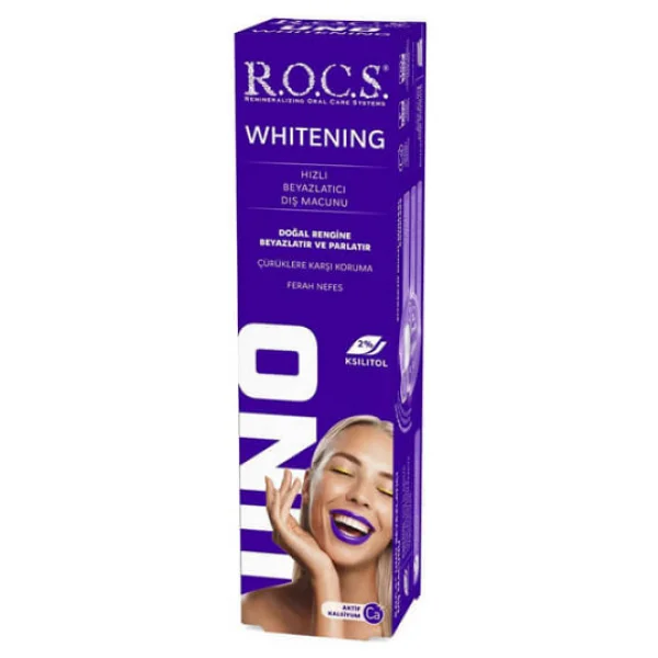 R.O.C.S. Uno Hızlı Beyazlatıcı 60 ml Florürsüz Diş Macunu - Görsel 5