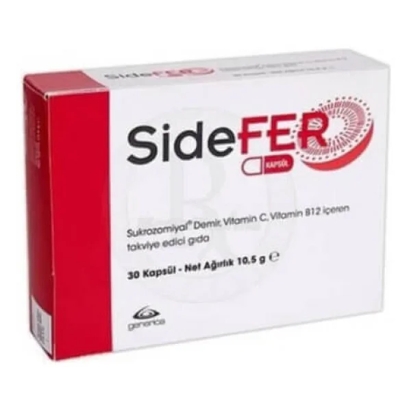 Sidefer C Ve B12 Vitamin 30 Kapsül - Görsel 4