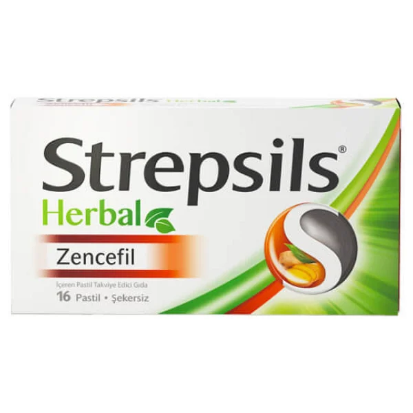 Strepsils Herbal Zencefil Aromalı 16'lı Pastil - Görsel 6